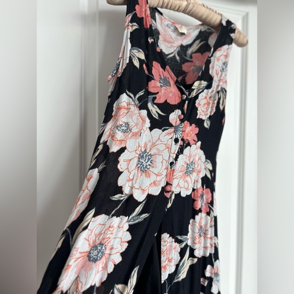 Roxy 2 piece floral sleeveless dress / romper/ bathing suit cover up - Picture 6 of 13